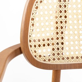 VANESA P WALNUT DREVENÁ STOLIČKA black