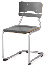 Školská stolička LEGERE II, V 450 mm, strieborná, antracit