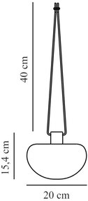 Nordlux Čierne záhradné závesné LED svietidlo Sponge 4,8W 2018103003