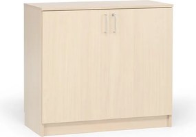 Drevená úložná skriňa THEO, 900x1000x320 mm, uzamykateľná, breza