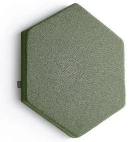 Akustický panel POLY, hexagon, 600x600x56 mm, nástenný, zelená