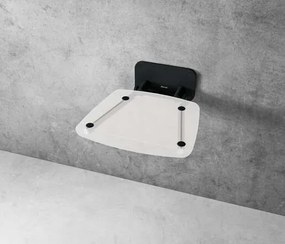 Sprchové sedátko Ravak OVO B sklopné š. 36 cm číra / čierna B8F0000059, 1 ks