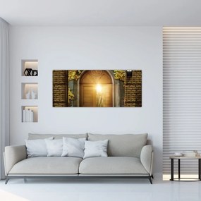 Obraz - Brána v lese (120x50 cm)