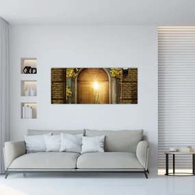 Obraz - Brána v lese (120x50 cm)