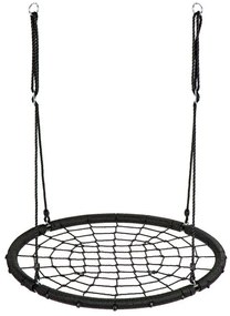 Záhradná hojdačka bocianie hniezdo - pavučina | čierne