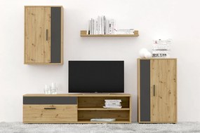 Súprava obývacieho nábytku Benson dub artisan/čierna