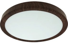 LED stropné svietidlo LED/18W/230V s prepínateľnou teplotou svetla 3000/4000/6500K, priemer 23 cm, hnedé