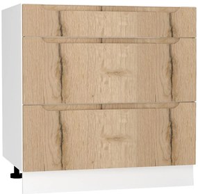 Kuchynská skrinka Zoya D80s/3 Dub Halifax/Biely