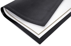 Navrhnuteľná Flat Štandard textilná rohožka - 60*40 cm (Vyberte farbu: 001 Čierna)