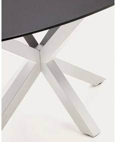 Jedálenský stôl so sklenenou doskou 100x200 cm Argo – Kave Home