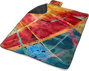 Sablio Plážová deka Farebné čiary: 200x140 cm