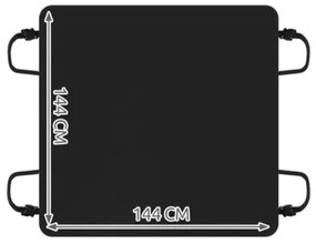 Podložka do auta pre psa 144x144cm Purlov 23691