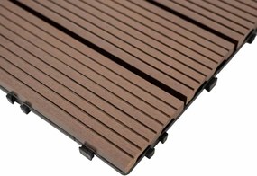 WPC dlaždica LEGI BASE 30 x 30 cm, coffee