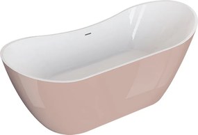 Polimat Akrylátová voľne stojaca vaňa Abi 180x80 POLIMAT-Rozmery: 180x80, POLIMAT-Farba vane: Biela / čierna lesk