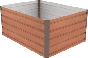 Vysoký záhon G21 Daisy 120 x 90 x 52 cm, kov,hnedý