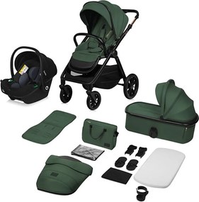 Lionelo - Kombinovaný kočík 3v1 LAYLA Zelený les