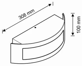 Domové číslo 1xE27/14W/230V IP54