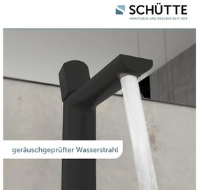 Schütte Umývadlová batéria New York s ventilom Pop-up (čierna matná)  (100354683)