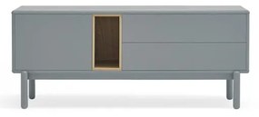 Modrý/sivý TV stolík 140x56 cm Corvo – Teulat
