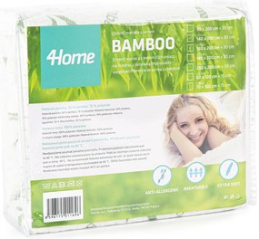 4Home Bamboo Chránič matraca s lemom, 90 x 200 cm + 30 cm, 90 x 200 cm