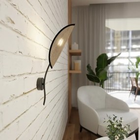 Nástenné svietidlo LOTUS 1xE14/10W/230V čierna/béžová