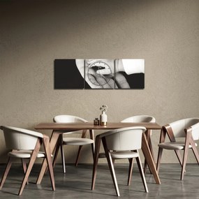 Obraz rúk (s hodinami) (90x30 cm)