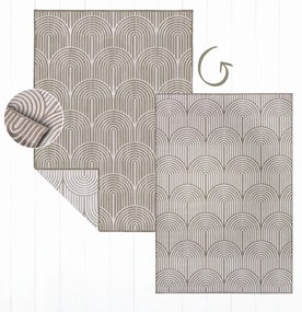 Hanse Home, Kusový koberec Pangli 105850 Linen – na von aj na doma, 120x170, hnedá, chodba / predsieň