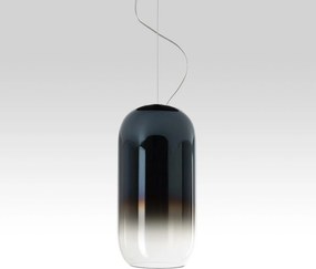 Závesné designové svietidlo Artemide Gople čierna/modrá E27 420-1720mm