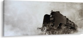 Obraz - Vlak v hmle (120x50 cm)