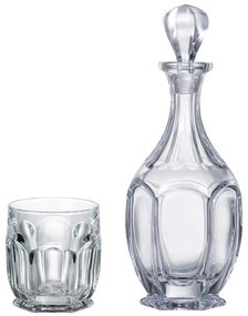 Bohemia Crystal Whisky set Safari 99999/9/99R83/981 (set 1 karafa + 6