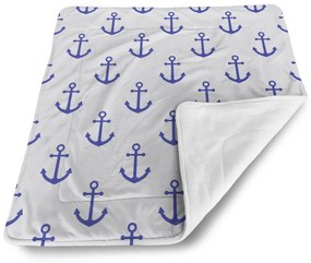 Sablio Deka pre bábätko Modré kotvy - 90x120 cm