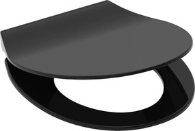 Eisl Sanitär WC sedátko Duroplast Soft Close Slim Black 82710