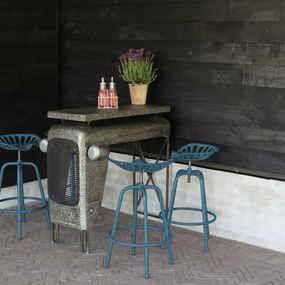 Esschert Design Barová stolička traktor modrá