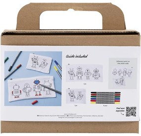 Kreatívna sada Mini Craft Kit Textile Colouring Robot