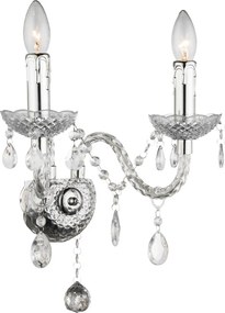 Toolight Toolight, nástenné svietidlo 2xE14, EBT017-2W, priahľadná, OSW-01232