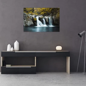 Obraz - Vodopády, Lushan, Čína (90x60 cm)