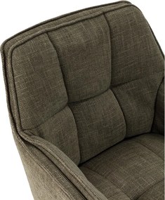 Zelené čalúnené jedálenské kreslá v súprave 2 ks Keiko – Marckeric