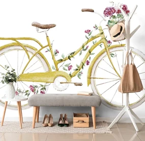 Tapeta ilustrácia retro bicykla