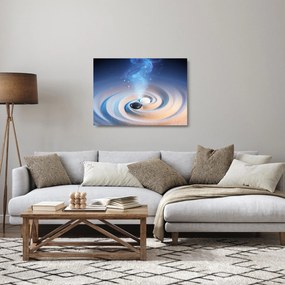 Sklenený obraz - Éterický yin-yang (70x50 cm)