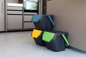 Sada 3 odpadkových košov FRIDA na triedený odpad 3 x 25 l