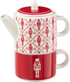 Darčeková sada kanvička Tea for One so šálkou Nutcrackers – 780ml