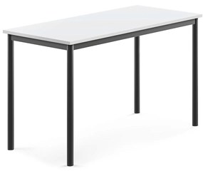 Stôl BORÅS, 1200x600x720 mm, laminát - biela, antracit