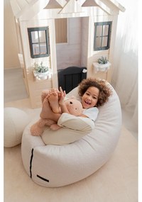 Hnedý detský sedací vak z textílie buklé Clip Clap 90 – SLOWDOWN