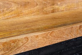 Dizajnová nástenná polica Elegant 110 cm mango