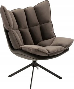 Stolička Relax s vankúšom, šedá, J-Line