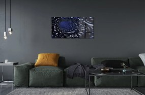 Obraz na akrylátovom skle Blue 3d tunel 100x50 cm