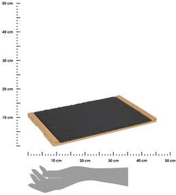 Servírovací podnos z bridlice Duo, 45x30 cm