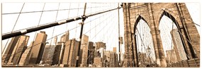 Obraz na plátne - Manhattan Bridge - panoráma 5925FA (105x35 cm)