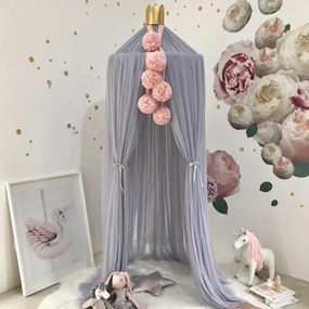 Baldachýn Dreamy svetlo šedá