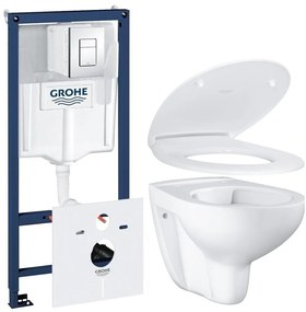 Set podomietková konštrukcia Grohe Rapid SL 38827000, WC misa Grohe Bau Ceramic 39427000, 39493000